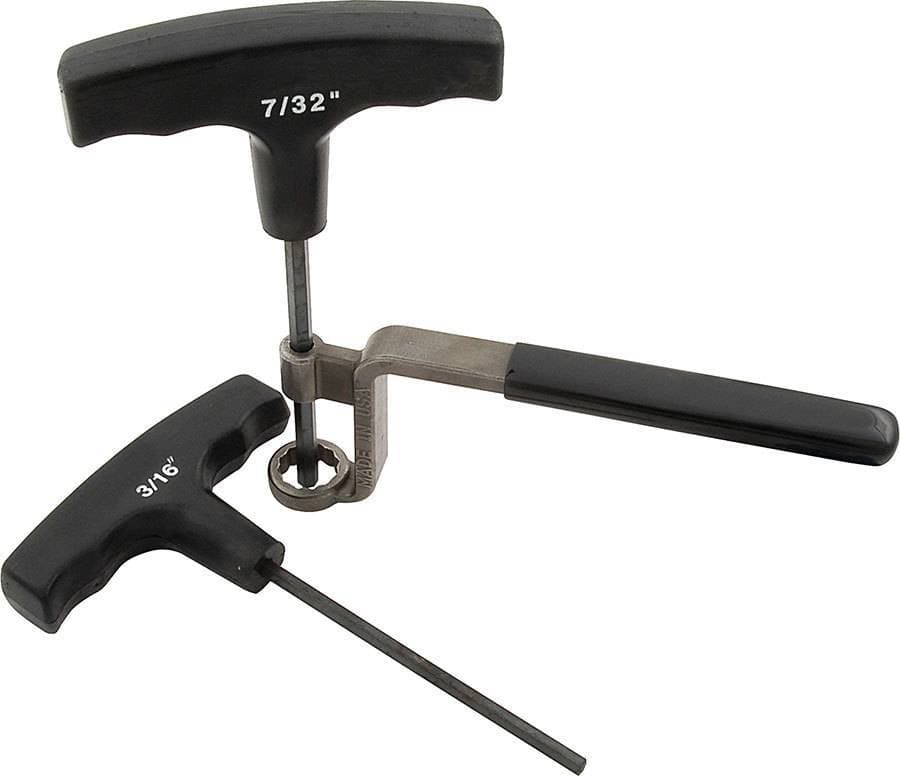 Valve Lash Wrench, 5/8 in Wrench, 3/16 and 7/32 in Allen, Insulated Handles, Steel, Polylock Assemblies, Kit