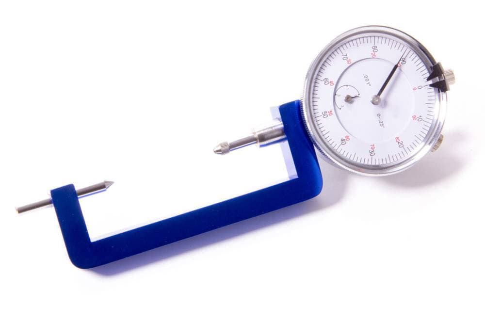 Rod Bolt Stretch Gauge, Adjustable Length, Dial Indicator, 0.001 in Increments, Billet Aluminum Body, Each