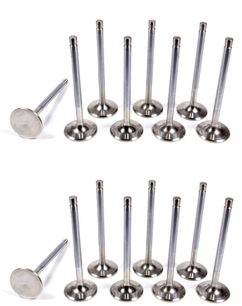 Ferrea High Performance Stainless Steel Performance Valve Kit 1.66/5.110 X 2.11/5.095 X 45 Deg (Edelbrock 87cc Stock Length, Factory 1.66)
