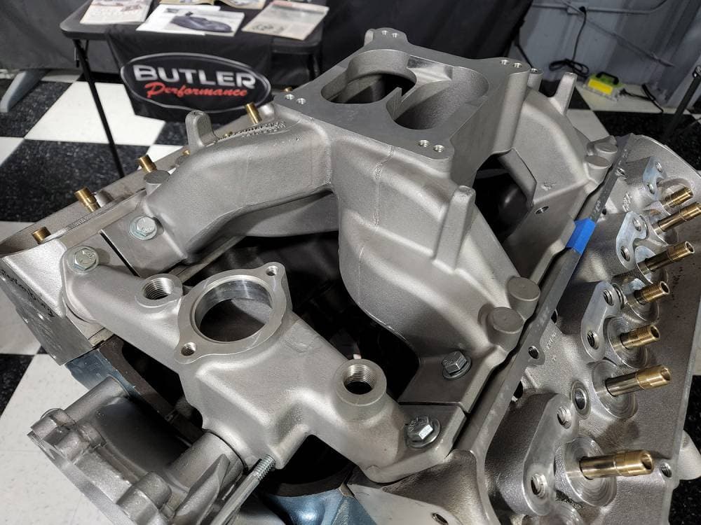 Butler Pontiac 326-455 Crosswind Intake Manifold, Satin Finish