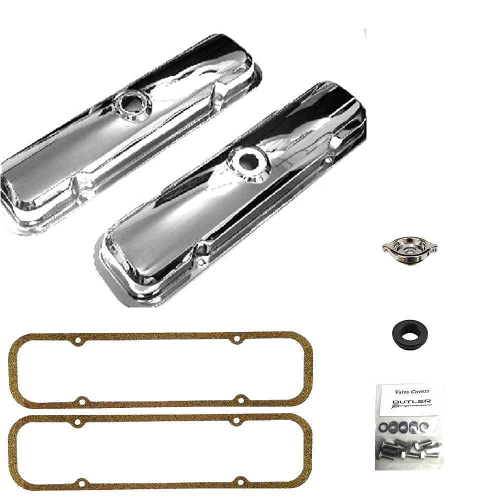 Pontiac 67-77 Chrome Valve Cover Kit