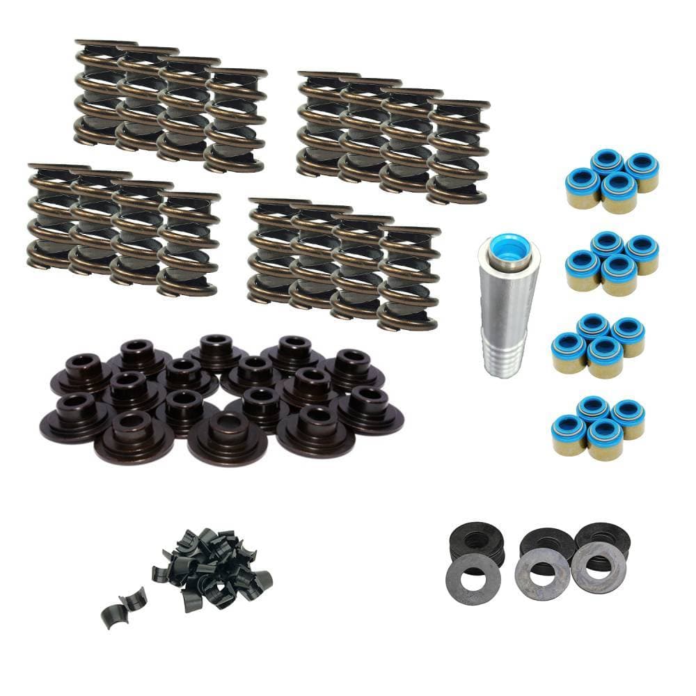 Butler Spring Kit, Crower Dual Valve Springs, Flat Tappet, Retainers, locks, seals, shims, Cast Iron Heads