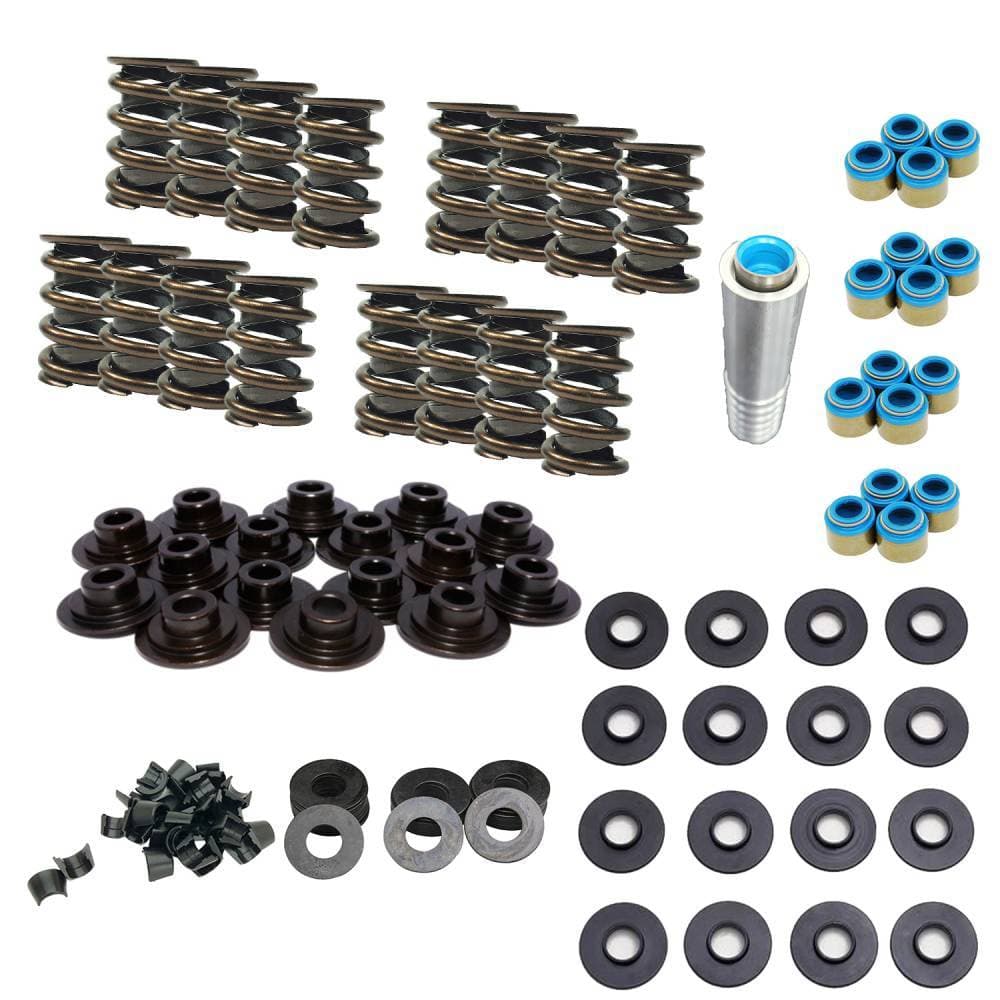 Butler Spring Kit, Comp Dual Valve Springs, Flat Tappet, Retainers, locks, seals, shims, Edelbrock Heads