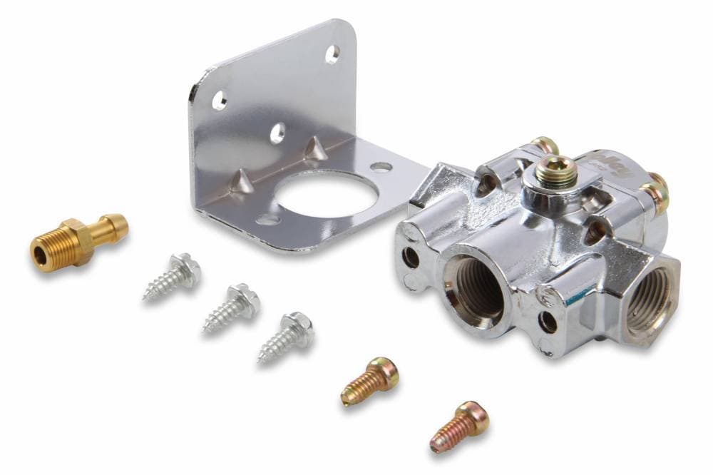Holley EFI Chrome By-Pass Fuel Pressure Regulator, 60 psi