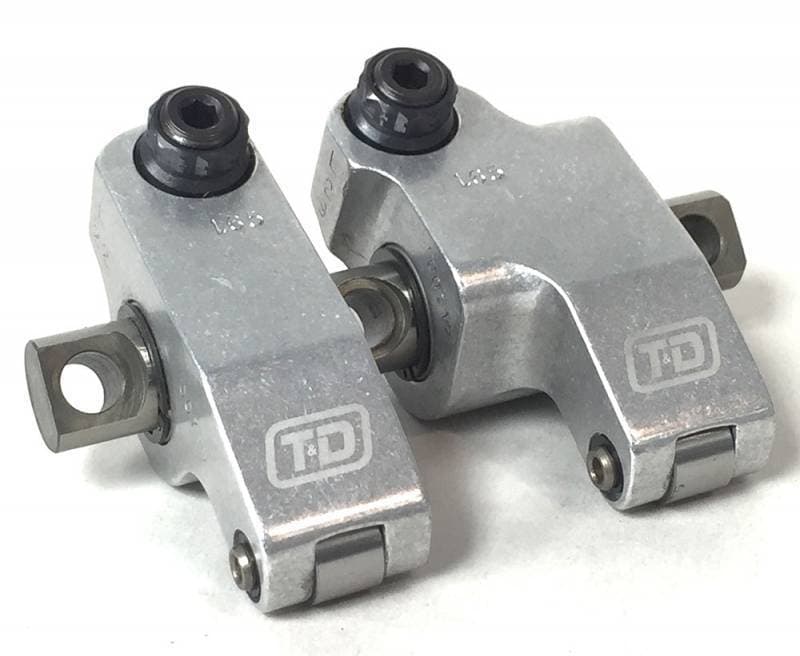 T&D Competition Pontiac Shaft Rocker Assembly, Cast Iron Heads & KRE D-port Heads, Set