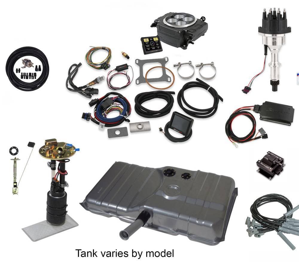 Butler Performance Ignition Series Complete EFI Solution Kit w/ HOLLEY SNIPER 2, EFI Ready Fuel Tank w/Complete In-Tank Fuel System