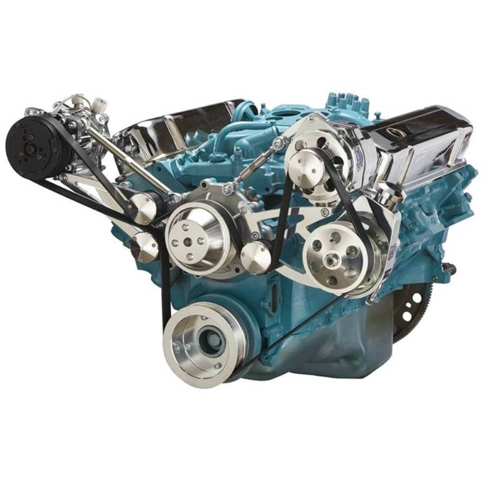 CVF Pontiac Serpentine Conversion Kit- with AC, Power Steering, and Alternator Pulleys