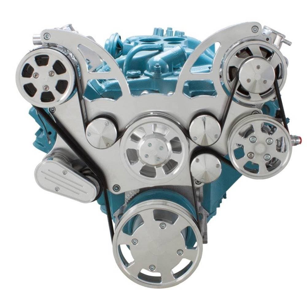 CVF Wraptor Pontiac All Inclusive Serpentine System, AC, Power Steering & Alternator
