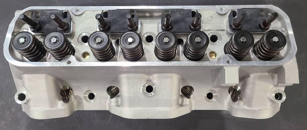 Butler Built Pontiac Round Port 87cc Ram Air Aluminum Complete Cylinder Heads, Set/2