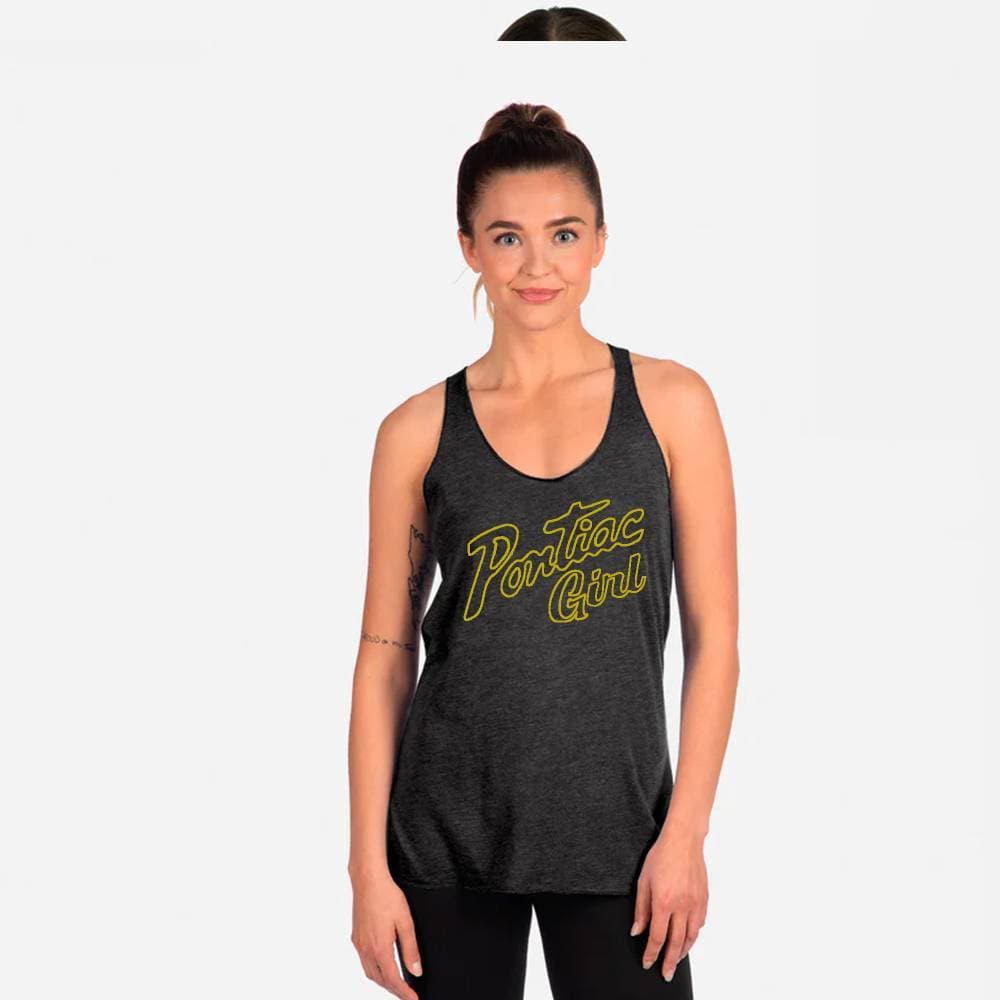 Pontiac Girl Tank Top, Black/Gold