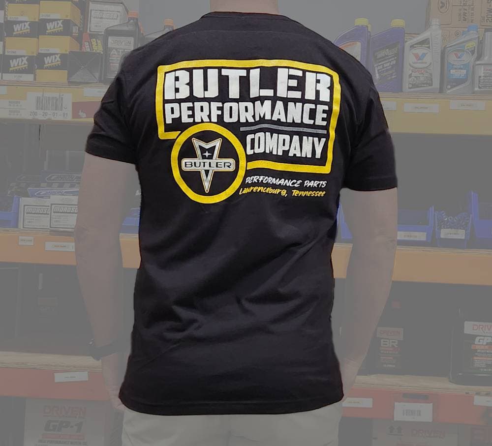 Butler Performance Company Black/Yellow T-Shirt, Small-4XL