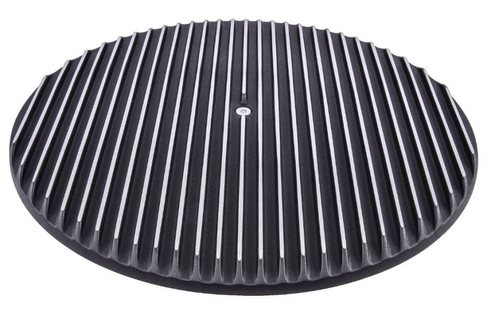 14" Full Finned Round Air Cleaner Top, Black