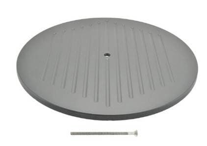 14" Ball Milled Round Air Cleaner Top, Black