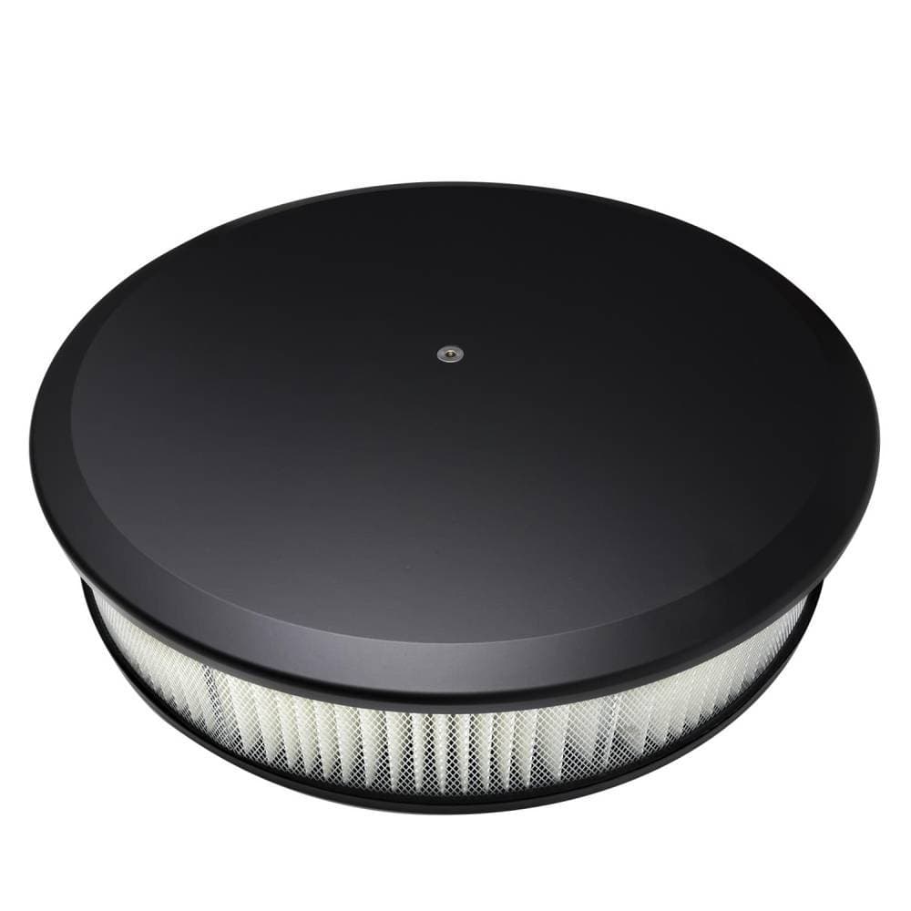 Billet Specialties Billet Aluminum Air Cleaner Assembly, Black Powdercoated, Optional CNC Logo