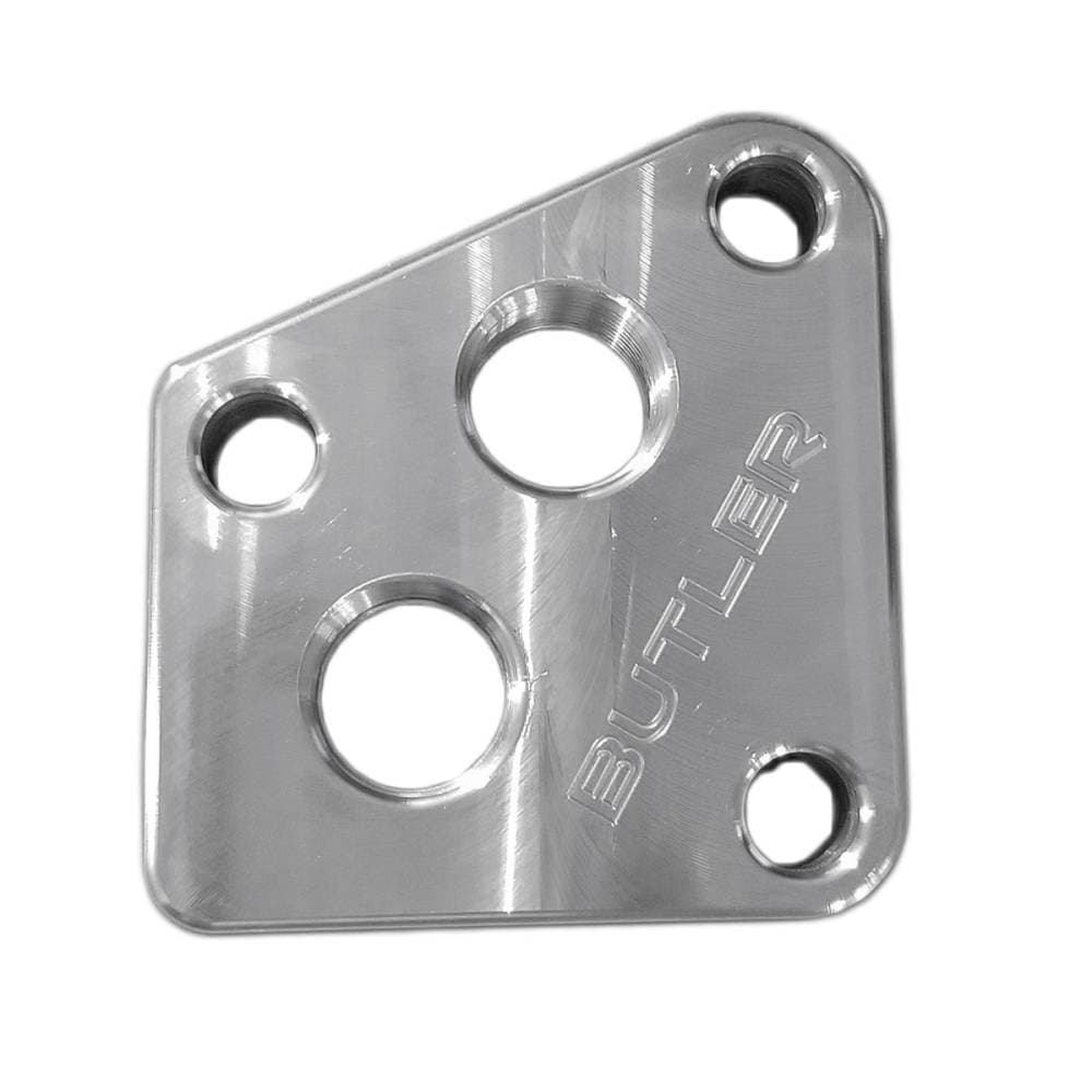 Pontiac Billet Bolt On Remote Oil Filter Bypass Plate 1/2" pipe BPI-1011