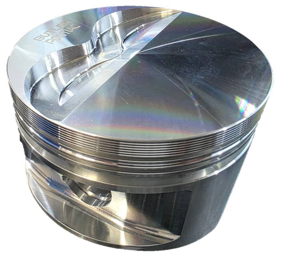 Butler Ross Quick Ship -8cc Flat Top Forged Pistons, 3.75" Str., 4.122 Bore, Set/8