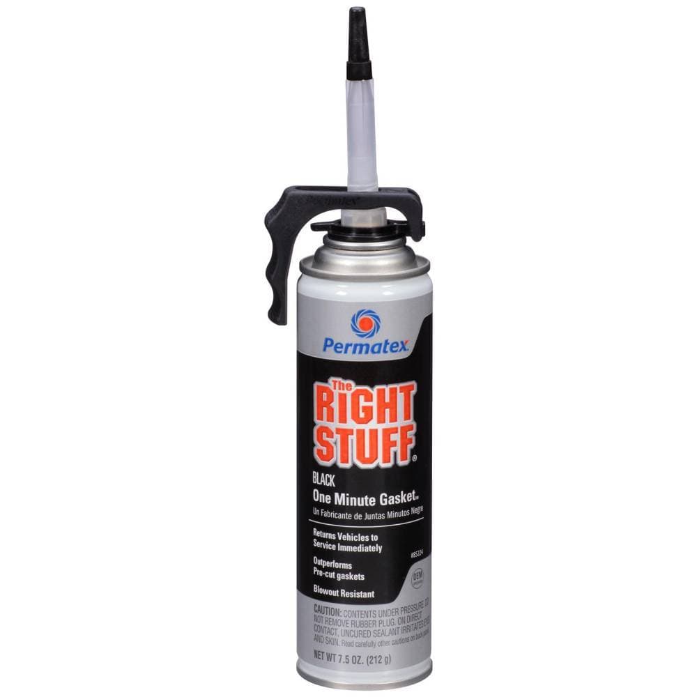 PERMATEX Sealant, The Right Stuff, Silicone Black, Silicone, 7.50 oz Aerosol, Each