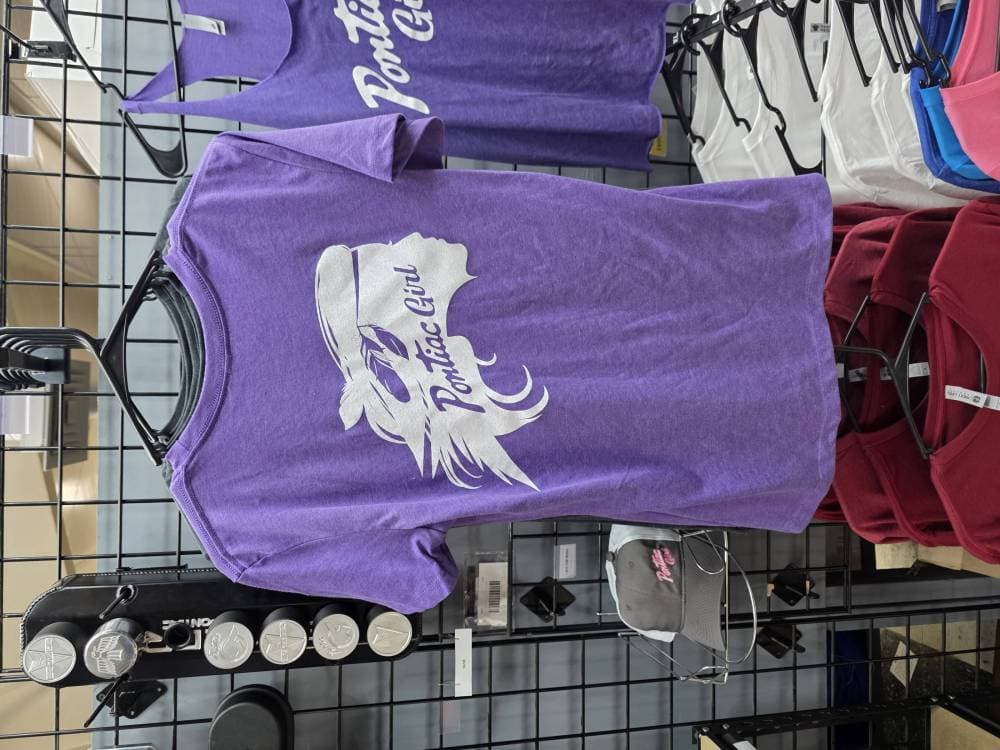 Pontiac Girl Crew Neck T-Shirt, Purple