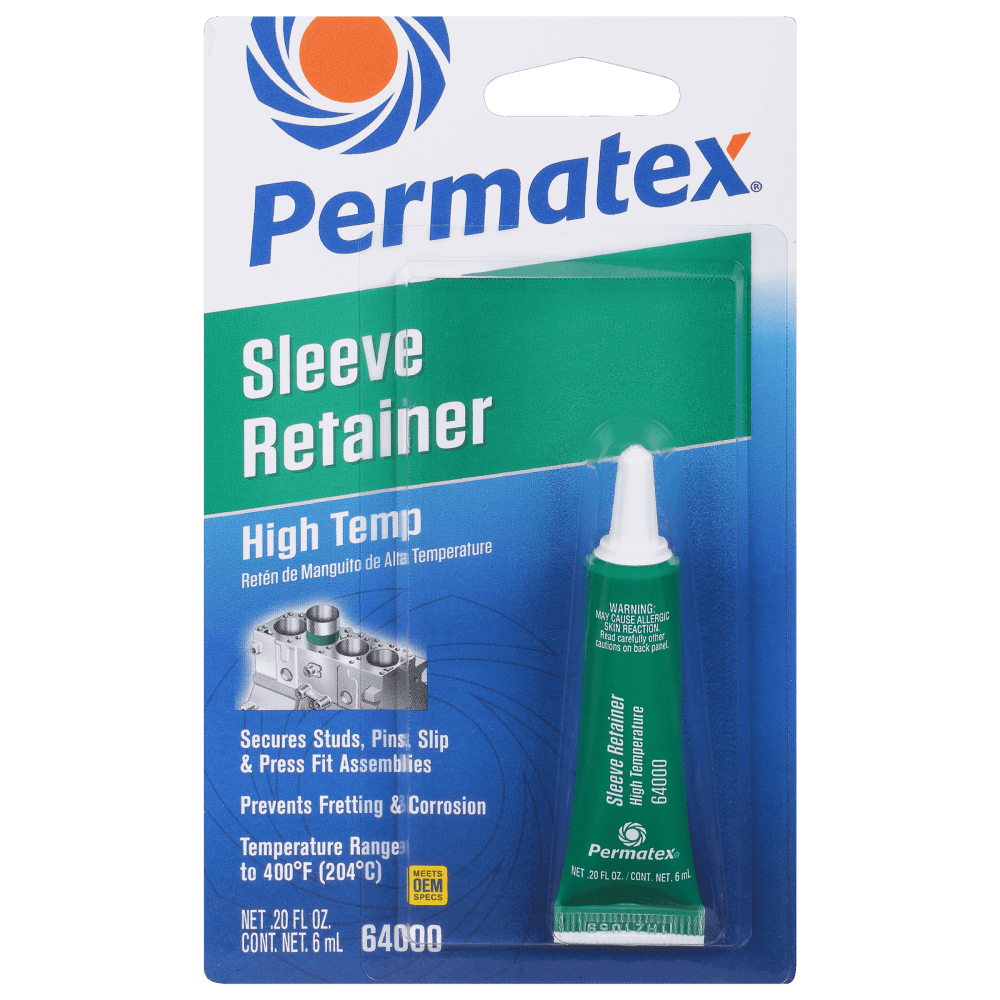 Permatex Thread Locker, High Temperature Sleeve Retainer, 6 ml Tube, Each
