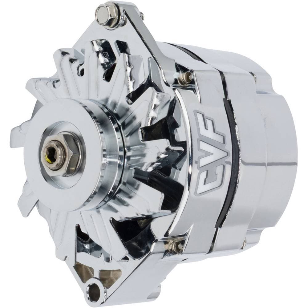 CVF Racing GM 1 Wire Alternator, 140 Amp, Chrome