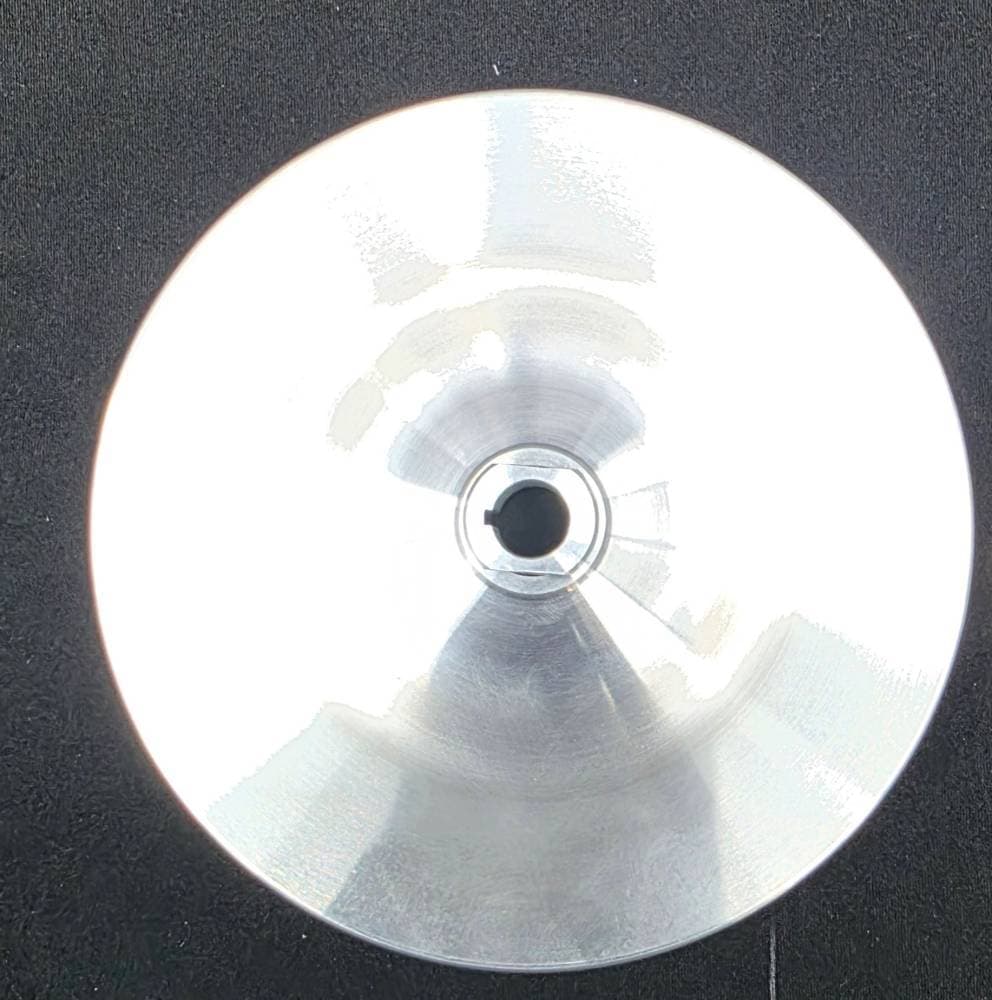 Pontiac Power Steering Pulley 1965-69 w/ A/C-7.3" Diameter-Polished