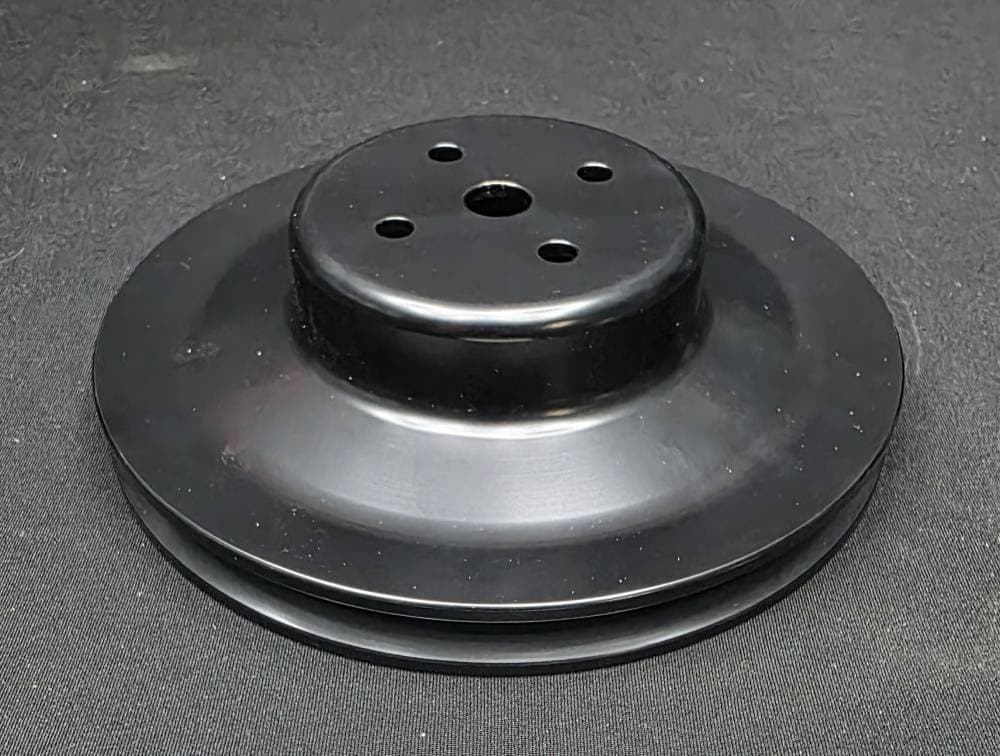 Pontiac Single Groove Water Pump Pulley-1964-1967, Black