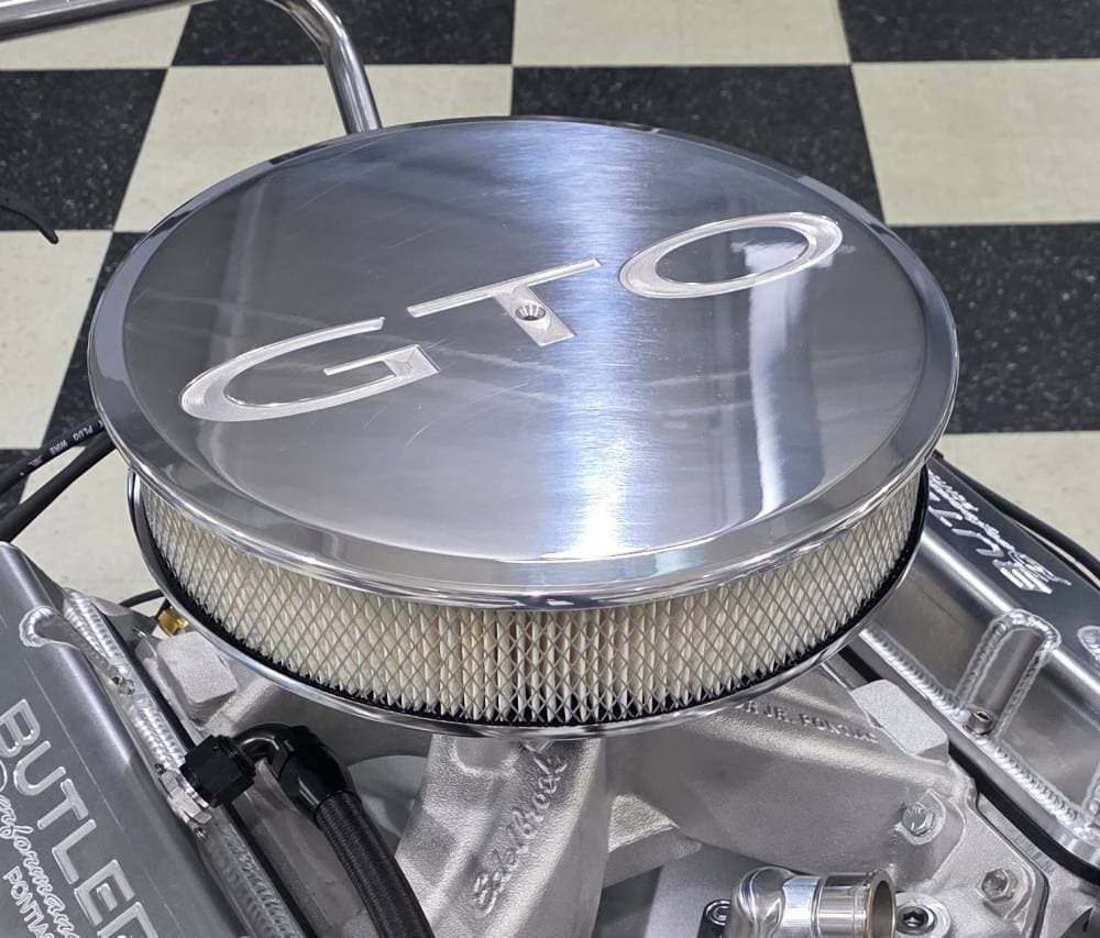 Billet Specialties Billet Aluminum Air Cleaner Assembly, GTO LOGO High Polish Finish