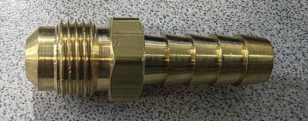 6AN to 3/8 Hose Barb-Brass Fitting