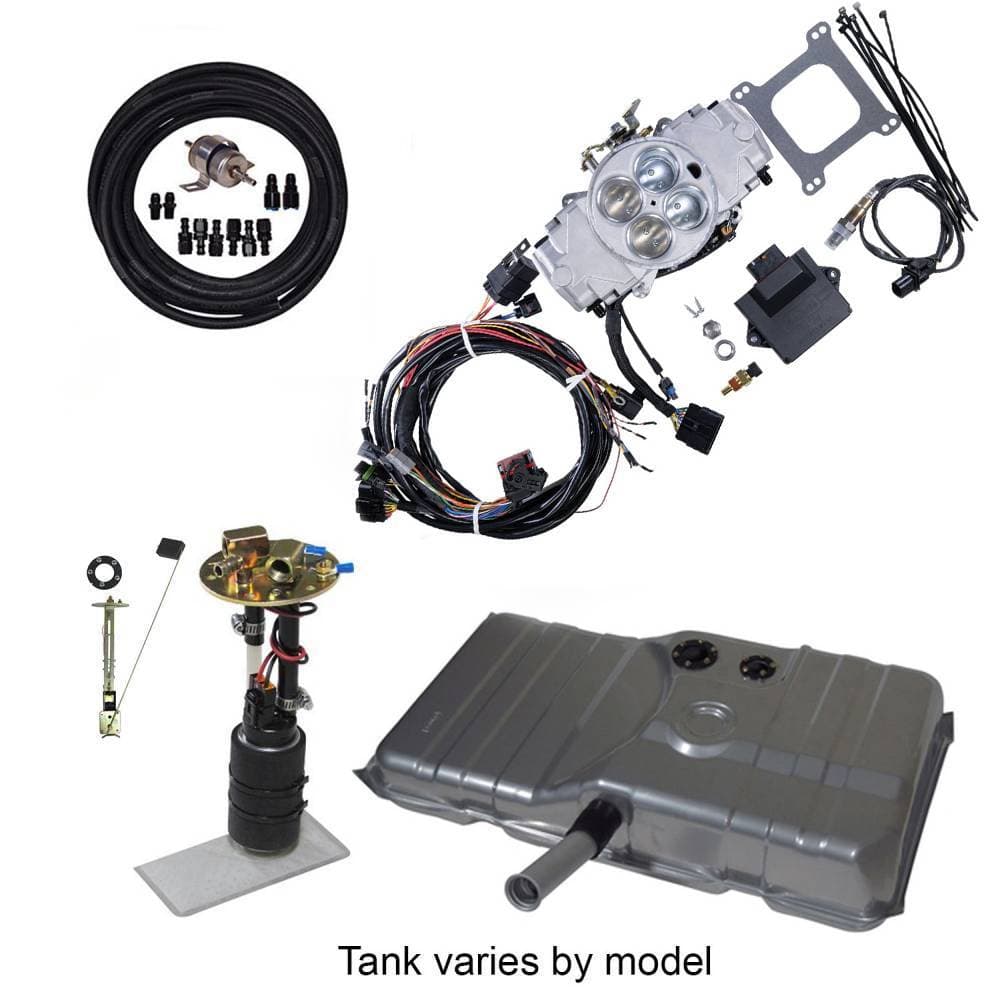 Butler Performance Complete EFI Solution Kit w/ Edelbrock Ez-Street, EFI Ready Fuel Tank w/Complete In-Tank Fuel System