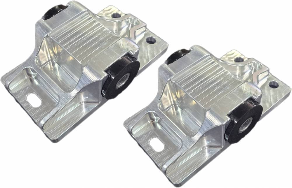 Butler 75-81 F-body (Firebird/TA) Billet CNC Polyurethane Performance Engine Frame Mount, Set/2 