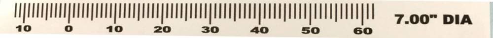Butler Pontiac 7'' Timing Tape 0-60 deg. marks, BPI-TT7