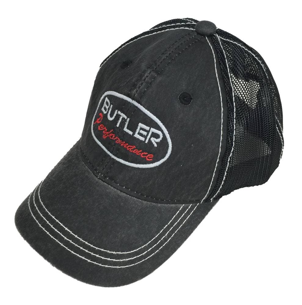 Butler Performance Hat Black on Black / Distressed