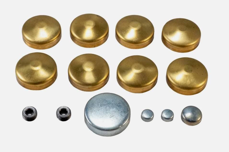 Melling Pontiac Brass Freeze Plug Kit - Block MEL-MPE115BR